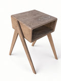 Reclaimed End Table — Mid-Century