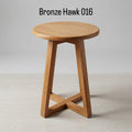 Reclaimed Round Stool — Bronze Hawk 016